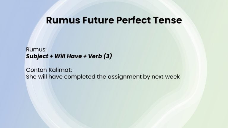 Contoh Future Perfect Tense Definisi Rumus Lengkap