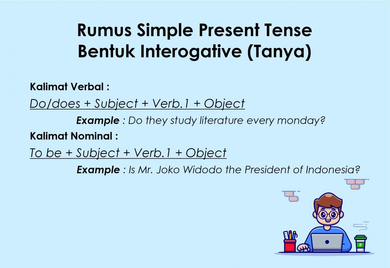 √ 19 Contoh Simple Present Tense Definisi Rumus Lengkap